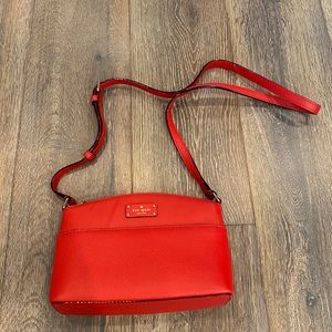 Kate Spade cross body bag, red